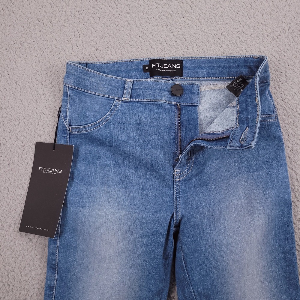 FIT JEANS Size SMALL Frame Skinny Arctic Light Wash Blue Denim 24x28 NEW - Picture 7 of 16